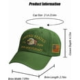 thumbnail image 5 of U.S.A. 250th Anniversary Commemorative Hat, Embroidered Adjustable 250 Anniversary USA Hat, Patriotic Bald Eagle Baseball Cap, 5 of 6
