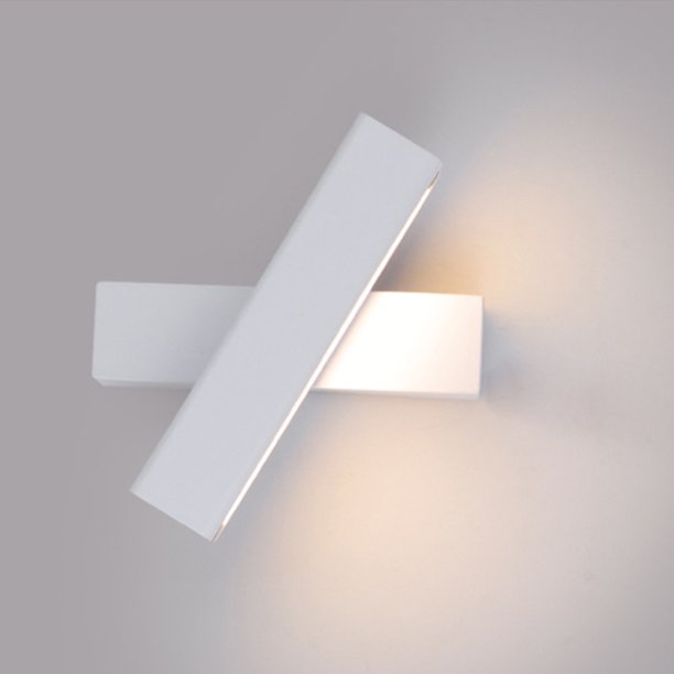 Aplique interior LED para dormitorio 2 en 1 Luz de pared LED retroiluminada 6W Luz de pared de lectura Simple