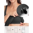 thumbnail image 2 of Charmo Womens's Cotton Tank Tops Built in Removable Padded Bra Camisole Adjustable Wider Straps Cami Shirts,S-3XL, 2 of 7