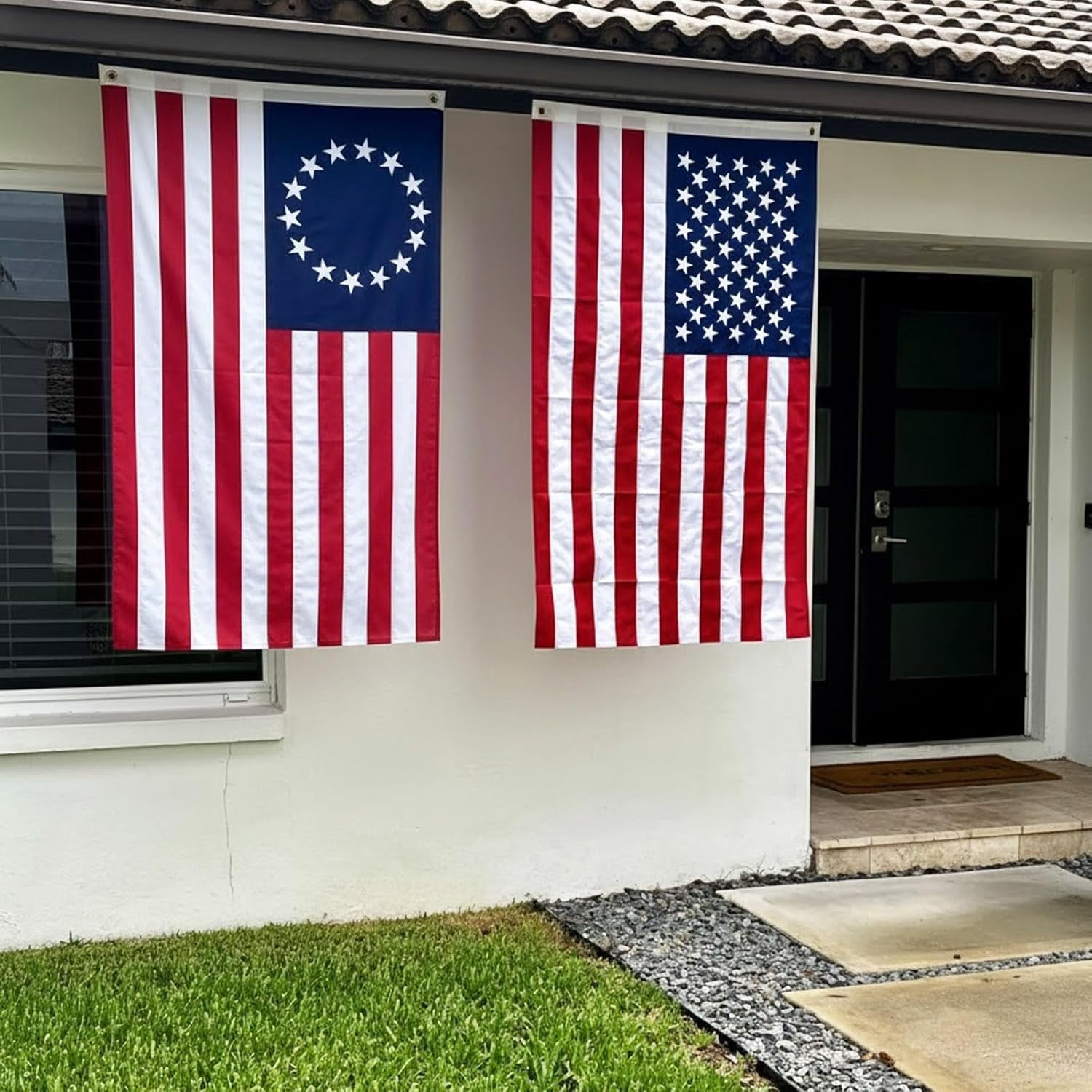 Lanola Betsy Ross Flag 3x5 Feet Embroidered 13 Star American Flags for 250th Anniversary Heavy Duty Outdoor Colonies Banner for Outside
