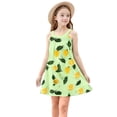 thumbnail image 4 of FAHXNVB Cami Dress for Girls Cute Graphic Print Sleeveless A-Line Swing Casual Dresses Summer Fashion Comfy Beach Dress 4-15 Years, 4 of 8