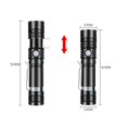 thumbnail image 5 of LED Handheld Flashlight USB Charging Portable 3 Gear Adjustment Zoomable Small Flashlight for Camping Single Flashlight, 5 of 5