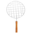 thumbnail image 2 of Stainless Steel BBQ Grill Net with Durable Handle for Outdoor Camping and Picnics Round Roasting Rack 12.5 inches, 2 of 4