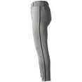 thumbnail image 2 of Marucci Men's Excel Full Length Tapered DoubleKnit Baseball Pants Grey/Black 2XL, 2 of 6