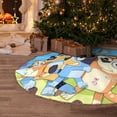 thumbnail image 5 of Defioc Bluey for Christmas Tree Skirt Snowman Xmas Tree Skirt Farmhouse Christmas Decorations Tree Mat for Holiday Party Decor-36", 5 of 6