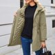 thumbnail image 4 of AUNVITO Women's Winter Padded Hooded Down Coat with Pockets Warm and Stylish Quilted Outerwear, 4 of 8