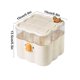 thumbnail image 3 of Caja Organizadora de Almacenamiento de Cosméticos | Unidad de cajones de maquillaje de escritorio de gran capacidad | Organizador de tocador de plástico transparente con tapa abatible impermeable, 3 of 6