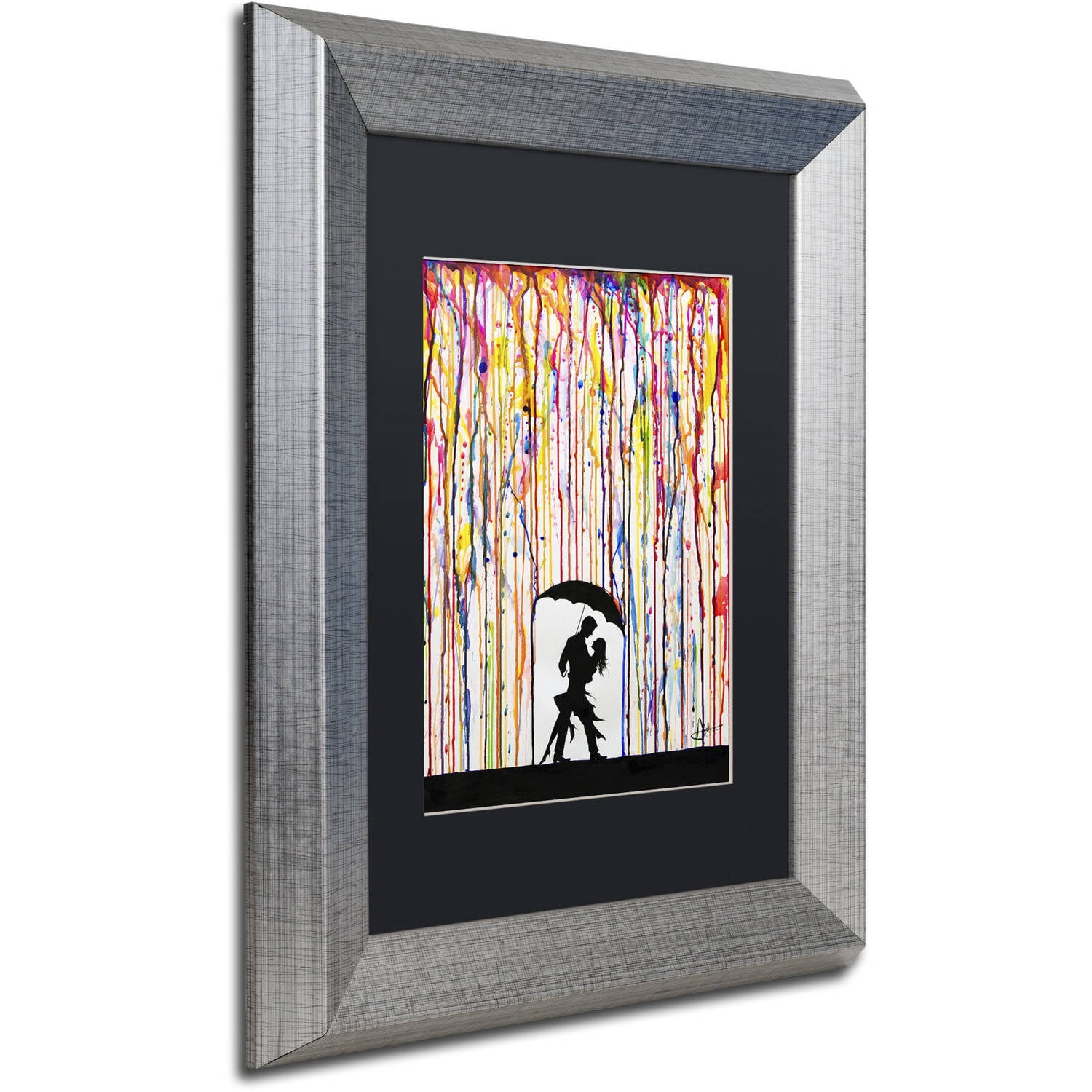 Trademark Fine Art 'Tempest' Canvas Art by Marc Allante, Black Matte, Silver Frame