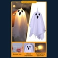 thumbnail image 2 of WKSCLPAI Cute Ghost Light String, 8.2 FT Ghost Hanging Decoration Halloween LED String Lights with Remote Control, 8 Lighting Modes, Interesting Holiday Theme Decoration, 2 of 7