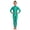 Green, variant on Kids Girls Glossy Metallic Mock Neck Full Length Gymnastics Leotards Ballet Dance Unitard Bodysuit Blue 6