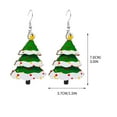thumbnail image 3 of Xihbxyly Ofertas Flash de Hoy Ofertas Prime Pendientes de Madera Árbol de Navidad Enano Papá Noel Pendientes Colgantes Pendientes de Navidad, 3 of 4