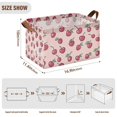 thumbnail image 7 of Yayeee Foldable Storage Basket for Shelves with Handles Waterproof Cloth Bins, Cherries Pattern, 7 of 7