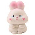 thumbnail image 2 of Sunjoy Tech Rabbit Statue Vivid Appearance Resin Cute Miniature Bunny Figurine Desktop Ornament Home Decor, 2 of 8