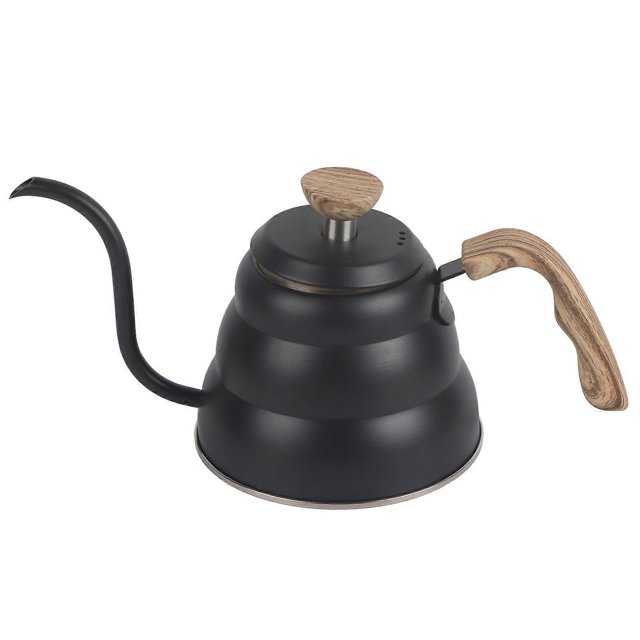 Stainless Steel Pour Over Coffee Pot Tea Kettle Gooseneck Teapot Kitchen Supplies 1L