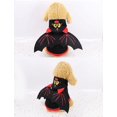 thumbnail image 3 of Disfraz de ala de murciélago negro para mascota, suéter cálido de invierno con capucha, disfraz de Halloween, 3 of 6