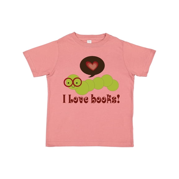 Inktastic I Love Books Bookworm Boys or Girls Toddler T-Shirt