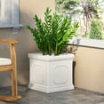 thumbnail image 2 of GDF Studio Greg Outdoor Cast Stone Planter, Antique White Large, 2 of 6