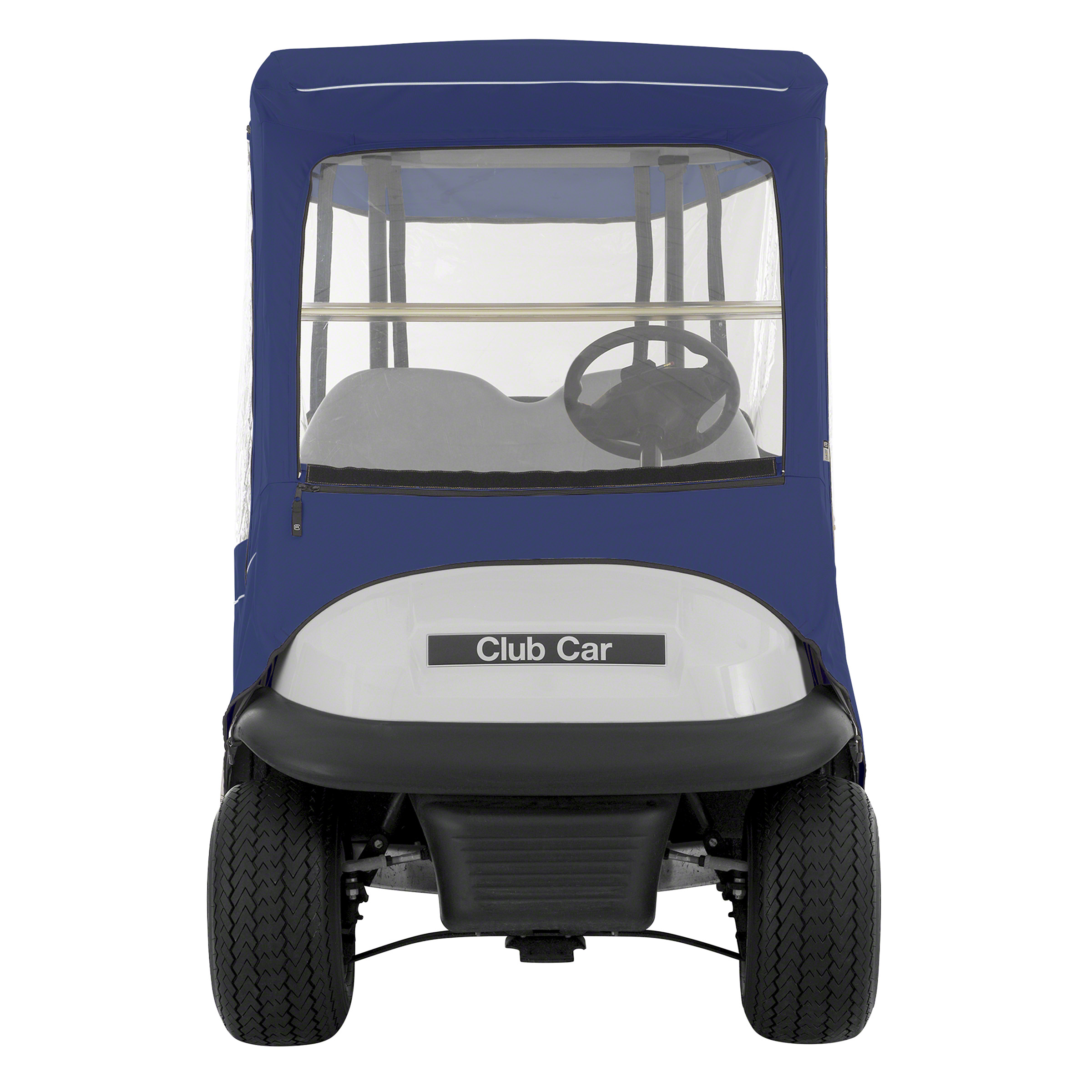 Classic Accessories Fairway Short Roof Club Car Precedent Fadesafe Golf Cart Enclosure Navy