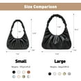 thumbnail image 3 of LHSHID Shoulder Handbag for Women Fashion Ruched Shoulder Hand Purse Sofii Clutch Hobo Bag Trendy Purse for Lady, 3 of 9