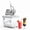 silver, variant on Gaderth Commercial Ice Crusher Machine with 4 Blades, 350W Stainless Steel Snow Cone Machine, 2000RPM 750LBS/H Ice Shaver with 2LBS Hopper Capacity for Home Use, Bars, Cafes, Parties