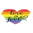 thumbnail image 4 of Pride Piggy Bank, LGBT Gay Lesbian Parade Love is Love Hand Writing Paint Strokes, Ceramic Coin Bank Money Box for Cash Saving, 3.6" X 3.2", Multicolor, by Ambesonne, 4 of 4
