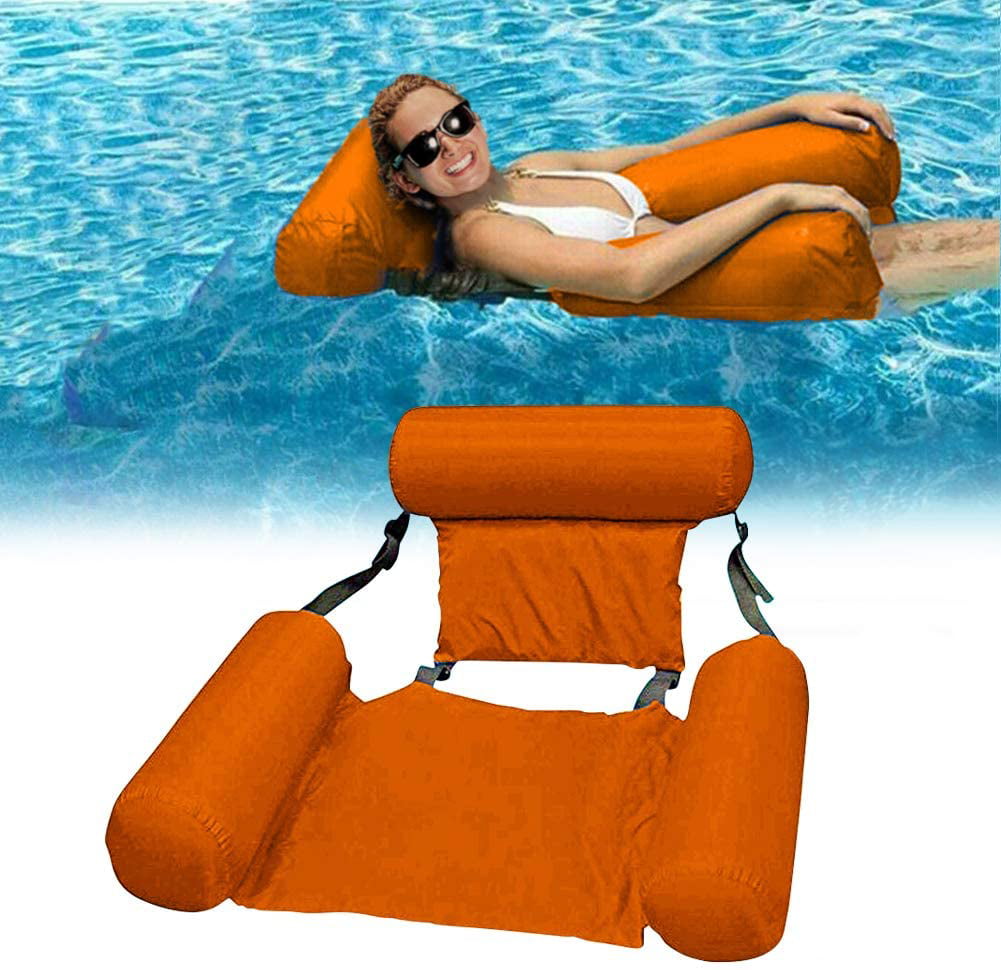 Pool Air Mattresses Water Hammock Inflatable Floating Row Swimming Pool Chair 