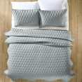 thumbnail image 4 of Better Homes & Gardens Tencel Quilt, Full/Queen, Silver Grey, Soft Touch Bedding, 4 of 5