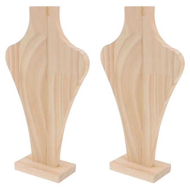 Necklace Display Stand, Jewelry Display Rack Light Weight Wooden Convenient 2pcs For Professional Display L