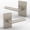 Satin Nickel, variant on Mega Handles Glamor Dummy Door Lever | Stainless Steel | Non-Turning Handles for Closet, Pantry, Hallway | Satin Nickel 5" (Pack of 2)