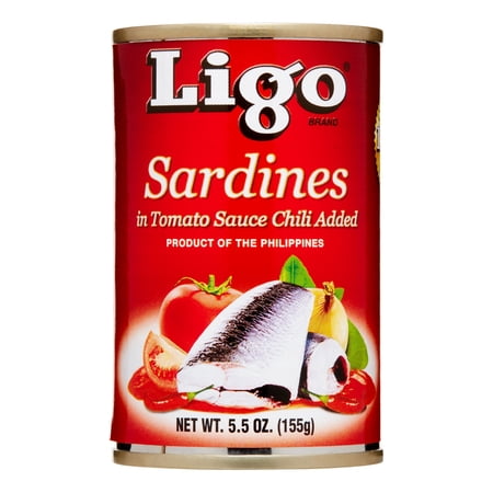 Ligo Red Sardines in Tomato Sauce (Small), 5.5 oz