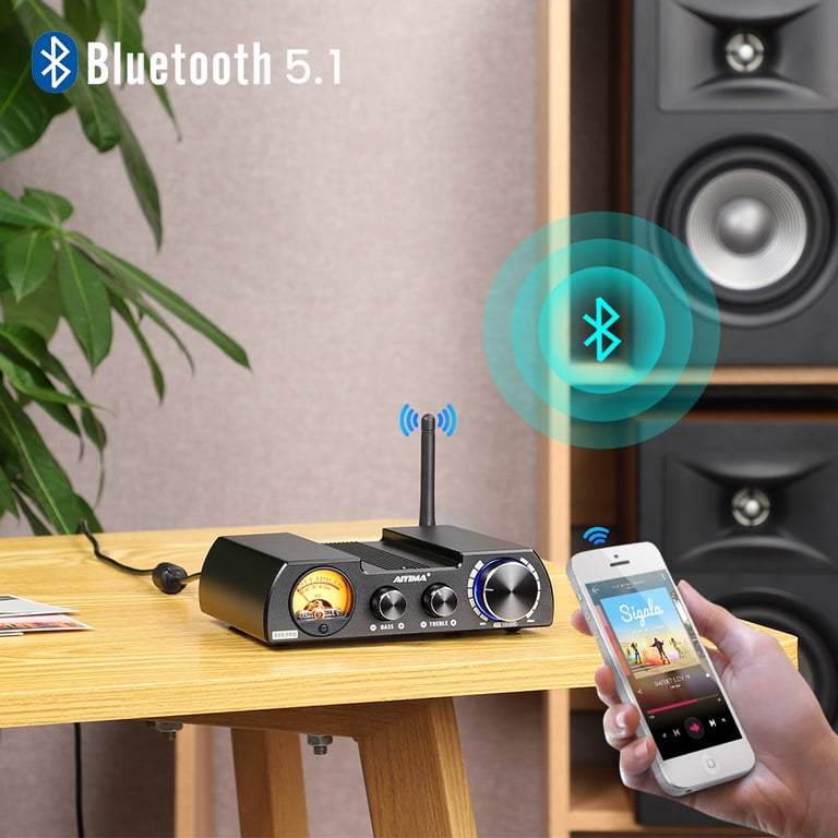 A08 PRO パワーアンプ Bluetooth 5.0 VUメーター AIYIMA A08 Pro 300Wx2 Amplifier Audio TPA3255 Bluetooth 5.0 Power
