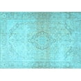 thumbnail image 1 of Ahgly Company Indoor Rectangle Persian Light Blue Traditional Area Rugs, 7' x 9', 1 of 4