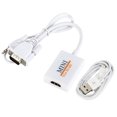 thumbnail image 1 of Cable adaptador convertidor VGA a HDTV Full HD 1080P con salida de audio Adaptador VGA HD para PC portátil a proyector HDTV, 1 of 6