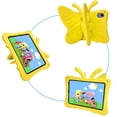 thumbnail image 2 of for iPad mini 6th Gen 8.3" 2021 / iPad mini 7th Gen (A17 Pro) 2024 8.3" Kids Girls Case with Kickstand Soft EVA Foam Lightweight Shockproof Handle Stand Cover, Yellow, 2 of 7