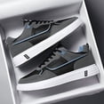 thumbnail image 6 of 1pair Men'S Fashion Skateboard Sneakers - Preppy Low-Top Lace-Up Casual Sports Shoes, Solid Color Faux Upper, Comfortable Fabric Lining, Durable PVC Sole, All-Season Outdoor Footwear, 6 of 9