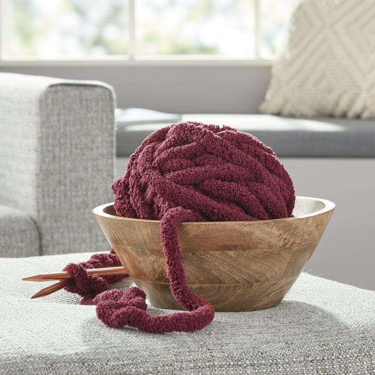 Mainstays chenille chunky yarn light pink sale
