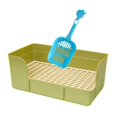 thumbnail image 1 of Bunblic Rabbit Litter for Cage Bedpan Ferret Guinea Pig Potty Tray Corner Litter Pan Green, 1 of 8
