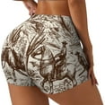 thumbnail image 2 of Qekee Western Desert Cowboys2 Women Workout Shorts, Sports shorts, Scrunch Butt Lifting Gym Shorts, Breathable Soft - X-Large, 2 of 9