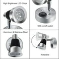 thumbnail image 5 of 2 piezas de luz de lectura Led de 12v para Rv, luz de lectura para de 3w, luz de pared para proyector de Rv, 5 of 5