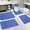 Blue, variant on 5 pcs Soft Bath Mat Set Non-Slip Absorbent Bathroom Rug Toilet Mats Shower Floor Mat Machine Washable Comfortable Foam Bathroom Carpet for Bath Tub(16x20in, 2 pcs 16x24in, 2 pcs 15x17in)