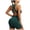 Dark Green-t5gh, variant on Womens Seamless Workout Set 2 Piece Outfit Ladies Crisscross Back Racerback Sports Bra and Biker Shorts L Wine