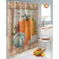thumbnail image 6 of Thanksgiving Pumpkin Dahlia Shower Curtains for Bathroom, Fall Leaf Waterproof Fabric Shower Curtain for Bathroom Bathtub Decoration, Machine Washable, 72"x72", 6 of 9