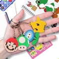 thumbnail image 4 of Juego de llaveros con temática de Mario, 28 piezas, artículos de fiesta, regalo para niños, 4 of 5