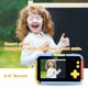 thumbnail image 3 of Cámara para niños Mini cámaras compactas con 2.4quot; pantalla videocámara grabadora digital regalos creativos para niños regalo para 3-10 años de edad niño niña azul Feliz Sencillez, 3 of 5