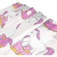 thumbnail image 3 of Coolnut Pink Unicorn and Doughnut Bath Shower Curtain Liners 66x72in, 100% Polyester Waterproof with C-Shaped Curtain Hook Modern Bathroom Decoration 1 Panel, 3 of 5