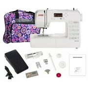 janome dc1050 computerized sewing machine bundle with bonus tote bag