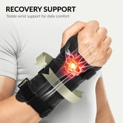 BraceUP Wrist Brace for Carpal Tunnel Relief – Right Hand Stabilizer with Metal Splint(S/M, Left Hand)