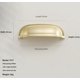 thumbnail image 1 of 1 paquete: manija de puerta de armario, manija sólida de gabinete de un solo orificio con cajón de color cobre simple y moderno, oro de lujo claro francés de aleación de zinc, 1 of 2