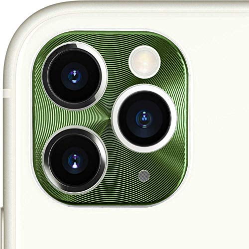Lens Surface Protector Cover for iPhone 11 Pro 5.8"/ iPhone 11 Pro Max 6.5" Premium Aluminum Alloy Thin Plated Rear Camera Protective Shield Cap (Forest Green)