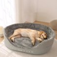 thumbnail image 4 of Cama para perros, colchoneta para dormir, funda extraíble, almohadillas para colchones de cueva de anidación, cojín, sofá suave y lavable, caseta para Gris Salvador Cama nido, 4 of 10